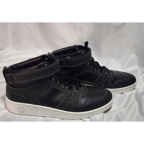 Authentic Hermes Freestyle Leather Sneakers Shoes sz 46 US 12 13 w dust bag - Picture 2 of 12